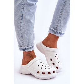 PG2 Pantuflas De Espuma Crocs Con Suela Gruesa Blanco Katniss 6