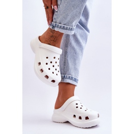PG2 Pantuflas De Espuma Crocs Con Suela Gruesa Blanco Katniss 7