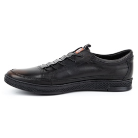 Polbut Zapato casual de piel para hombre K22 kabir negro 1