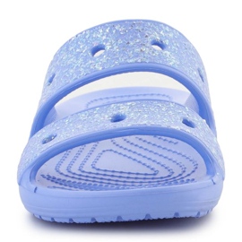 Crocs Classic Glitter Sandal Jr. 207788-5Q6 zapatillas azul 1