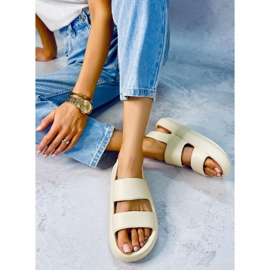 Boddie Sandalias de goma beige 4