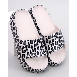Sandalias con plataforma de Marlon Leopard blanco 1