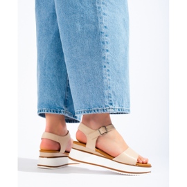 Sandalias de mujer Vinceza beige con plataforma 1 Sandalias de mujer Vinceza beige con plataforma 1