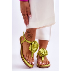 FS1 Chanclas De Mujer Con Tejido Rosa Carisma Lima verde 1
