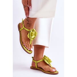 FS1 Chanclas De Mujer Con Tejido Rosa Carisma Lima verde 4