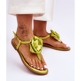FS1 Chanclas De Mujer Con Tejido Rosa Carisma Lima verde 2