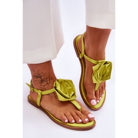 FS1 Chanclas De Mujer Con Tejido Rosa Carisma Lima verde 3