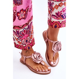 Chanclas De Mujer Con Tejido Rosa Nude Carisma rosado 3