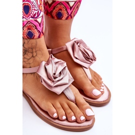 Chanclas De Mujer Con Tejido Rosa Nude Carisma rosado 5