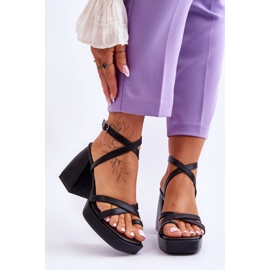 FS1 Tacones de moda y sandalias de plataforma negras negro 1 FS1 Tacones de moda y sandalias de plataforma negras negro 1