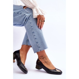 Zapatos De Tacón Bajo De Piel Maciejka 05960-01 Negro 5
