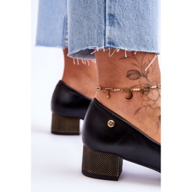 Zapatos De Tacón Bajo De Piel Maciejka 05960-01 Negro 4