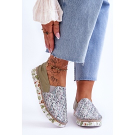 Zapatos sin cordones de cuero para mujer Maciejka 03512-51 Verde 1