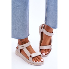 Sandalias Ante Velcro Big Star LL276014 beige 3