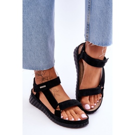 Sandalias Ante Velcro Big Star LL276011 Negro 3
