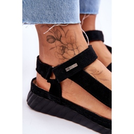 Sandalias Ante Velcro Big Star LL276011 Negro 5