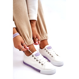 PS1 Zapatillas Bajas De Mujer Con Jets Blanco-Morado Demira 1 PS1 Zapatillas Bajas De Mujer Con Jets Blanco-Morado Demira 1