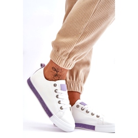 PS1 Zapatillas Bajas De Mujer Con Jets Blanco-Morado Demira 5 PS1 Zapatillas Bajas De Mujer Con Jets Blanco-Morado Demira 5