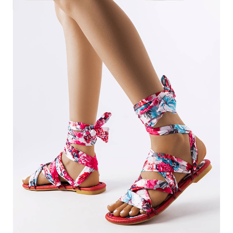 Sandalias rojas con cordones de Richer rojo 1