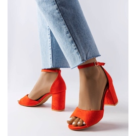 Sandalias bloque naranja de Diasha 1