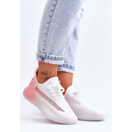 PM1 Zapatillas sin cordones Boston en blanco y rosa degradado 9