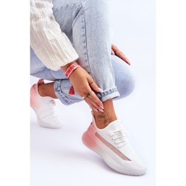 PM1 Zapatillas sin cordones Boston en blanco y rosa degradado 6