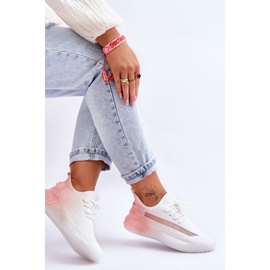 PM1 Zapatillas sin cordones Boston en blanco y rosa degradado 7