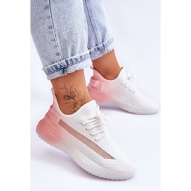 PM1 Zapatillas sin cordones Boston en blanco y rosa degradado 8