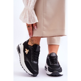 PS1 Zapatillas Deportivas Brillantes Con Decoración Seneca Negra negro 1