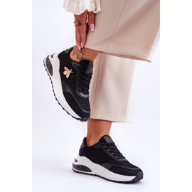 PS1 Zapatillas Deportivas Brillantes Con Decoración Seneca Negra negro 5