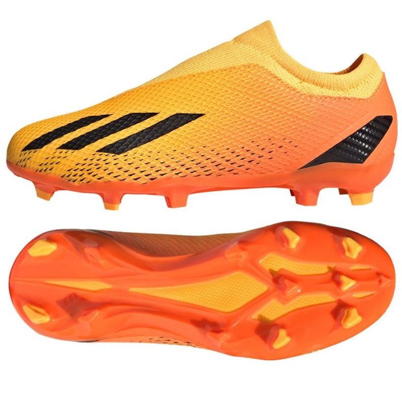 Botas de fútbol Adidas X Speedportal.3 Ll Fg Jr GZ5060 naranja naranjas y tintos 1