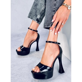 Sandalias plataforma Akiva Negro 2