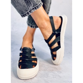 Sandalias de goma de mujer Sammy Black negro 4