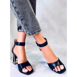 Tamara Sandalias negras tacón geométrico negro 2 Tamara Sandalias negras tacón geométrico negro 2