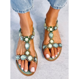 Seastar Sandalias con cuentas Jolene Green verde 4