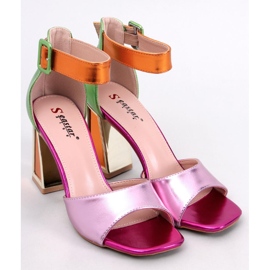Seastar Sandalias con tacón geométrico de Marshmello Pink rosado 5