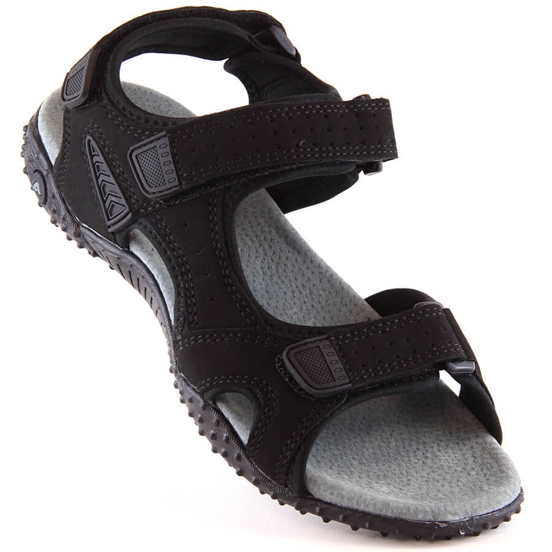 Sandalias deportivas American Club negras con velcros negro 1