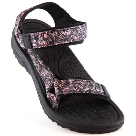 News Novedades 5630 sandalias deportivas de mujer negras con velcro negro 1