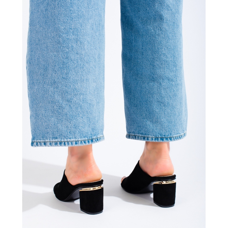 Vinceza Vincez black se desliza en el poste negro 1