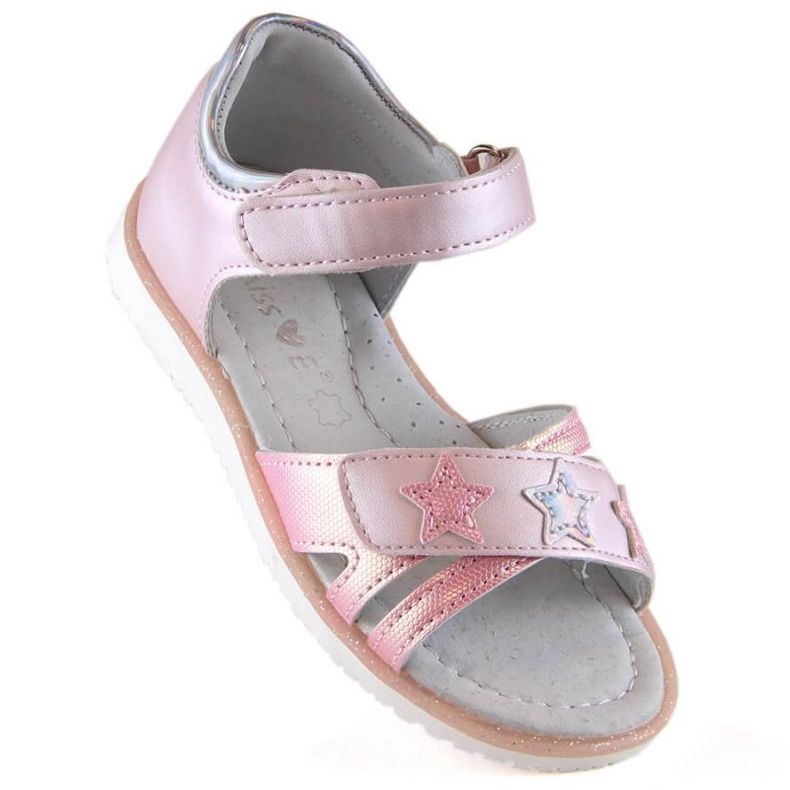 Sandalias velcros Miss Jr EVE427A rosa rosado 1