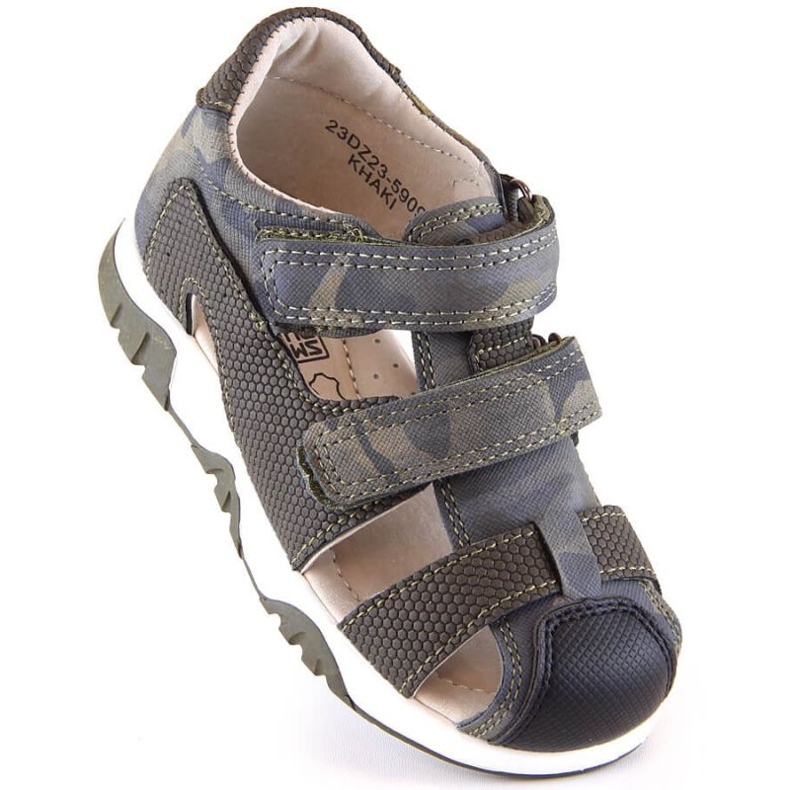 Sandalias velcro camo News Jr 5909 kaki verde 1