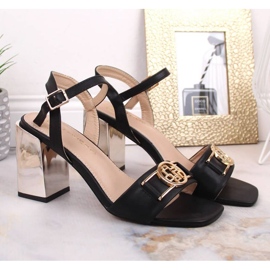 Sandalias con tacón de espejo Filippo W PAW446A negro 6