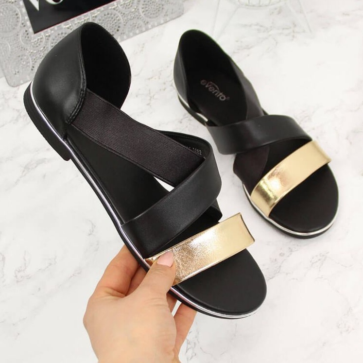 Jezzi W EVE293B sandalias negras sin cordones negro 1