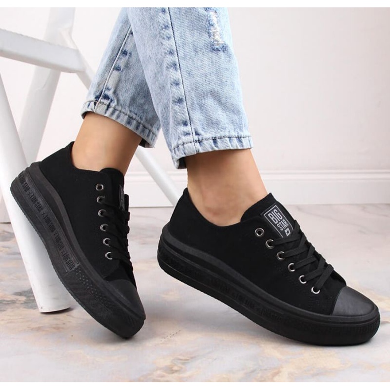 Zapatillas en la plataforma Big Star W INT1874A negro 2