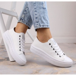 Zapatillas en la plataforma Big Star W INT1874B blanco 2 Zapatillas en la plataforma Big Star W INT1874B blanco 2