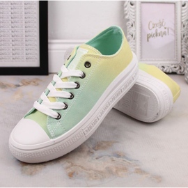 Deportivas con plataforma Big Star W INT1876A ombre verde 7