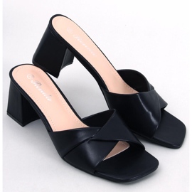 BM Poncia Sandalias negras de tacón bajo negro 1