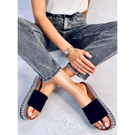 BM sandalias con adornos Donnie Black negro 4