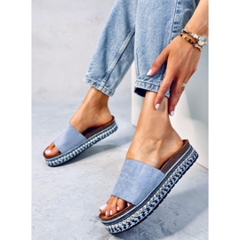 BM sandalias con adornos Donnie Blue azul 4