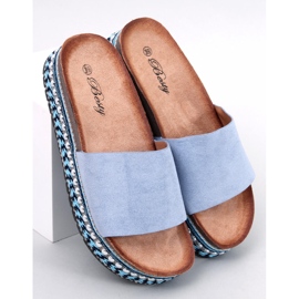 BM sandalias con adornos Donnie Blue azul 1